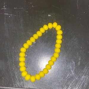 Yellow beaded bracelet